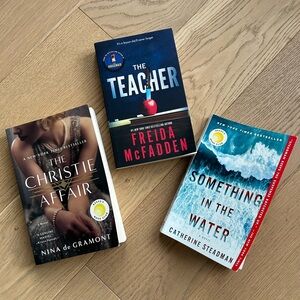 Reese’s Book Club Set - The Teacher, Christie Affair, Something in the Water